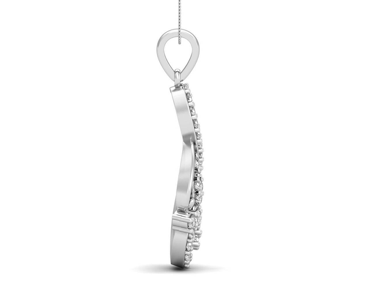 Gail Round Brilliant Diamond Pendant - Jewelslane
