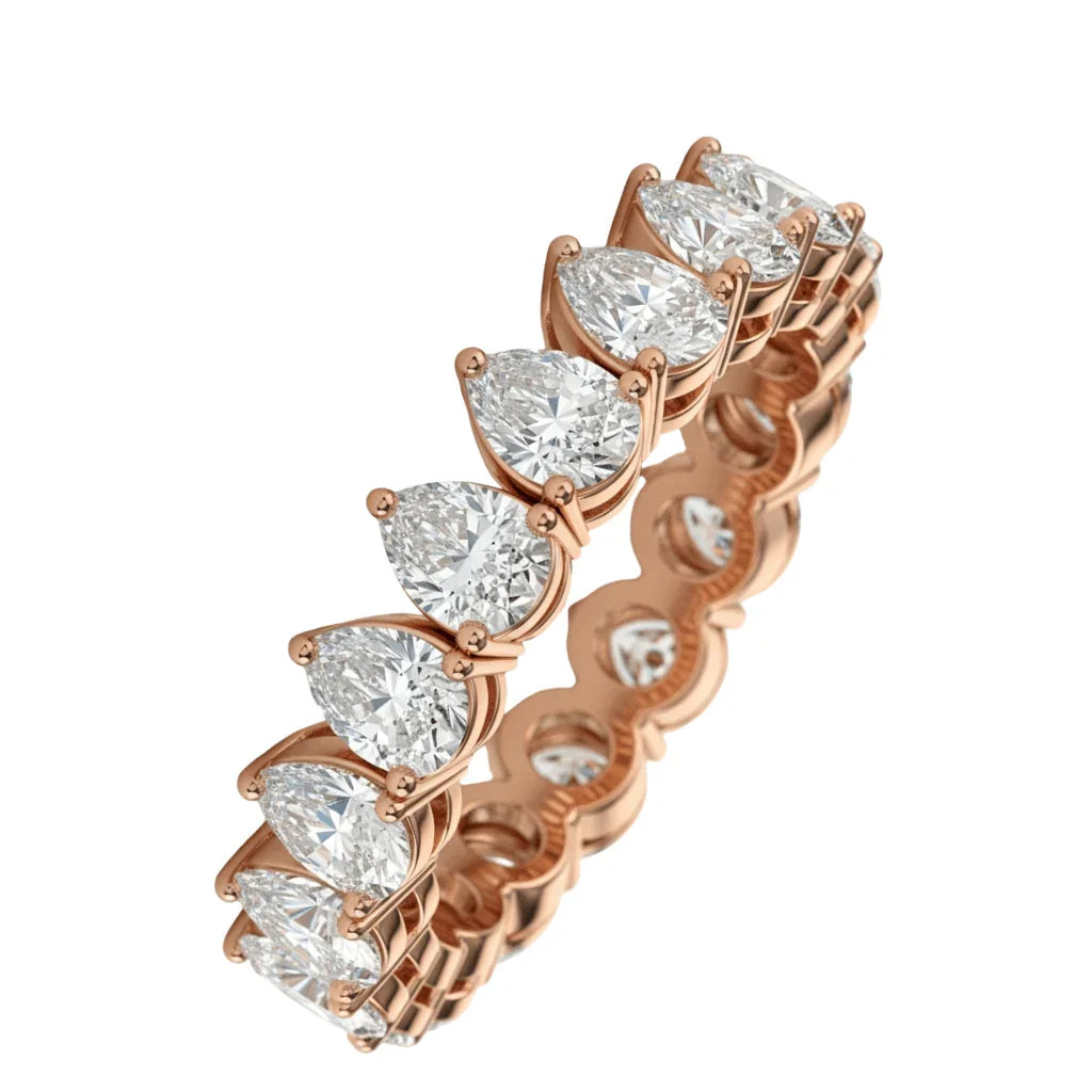 Galia Pear Shape Diamonds Eternity Band - Jewelslane