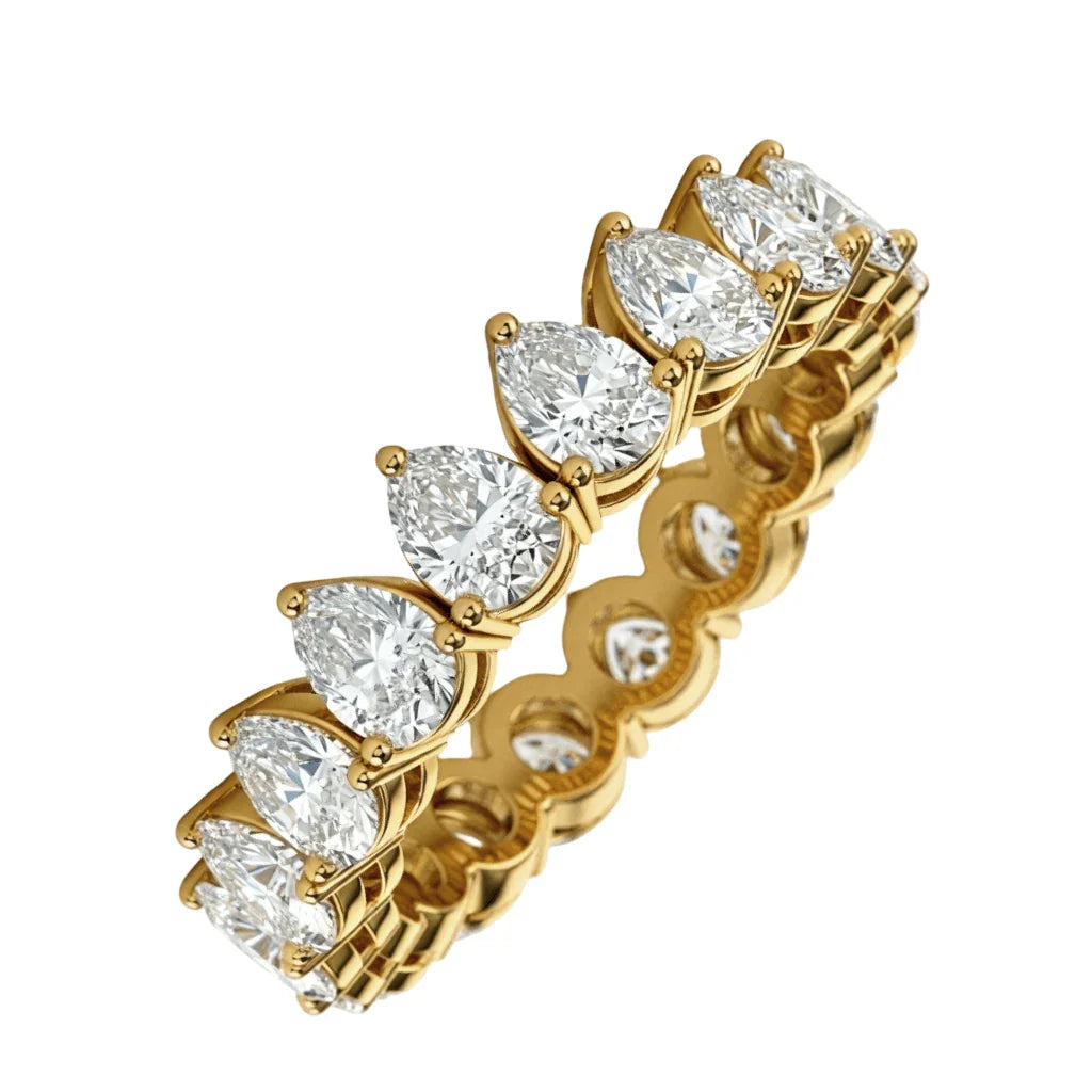 Galia Pear Shape Diamonds Eternity Band - Jewelslane