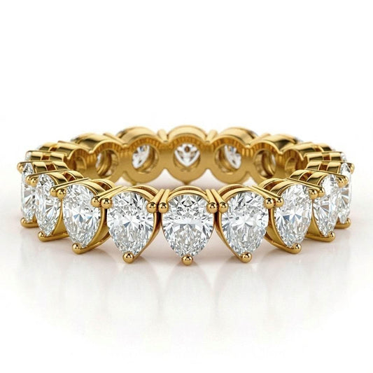 Galia Pear Shape Diamonds Eternity Band - Jewelslane