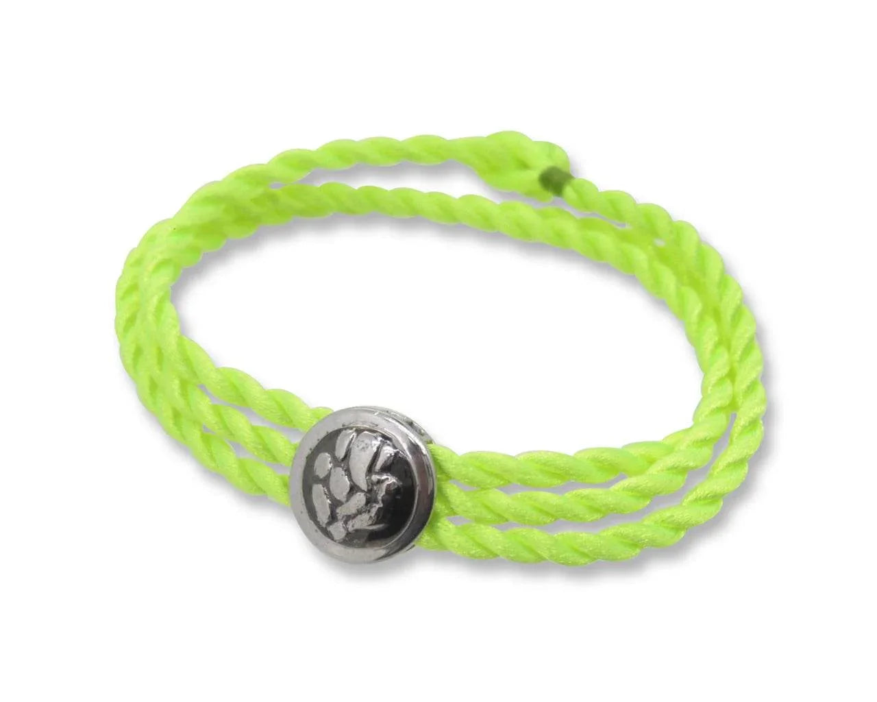 Ganesh Bracelet Cum Pendant in Silver on Size Adjustable Nylon Thread - Jewelslane