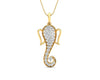 Ganesh Divine depiction pendant in gold - Jewelslane