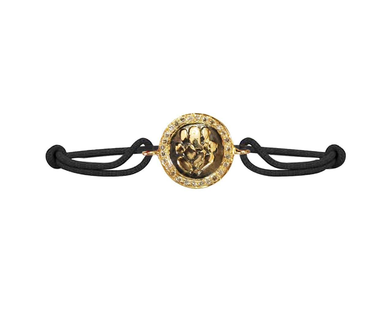 Ganesh Bracelet in Gold with Diamonds - Jewelslane