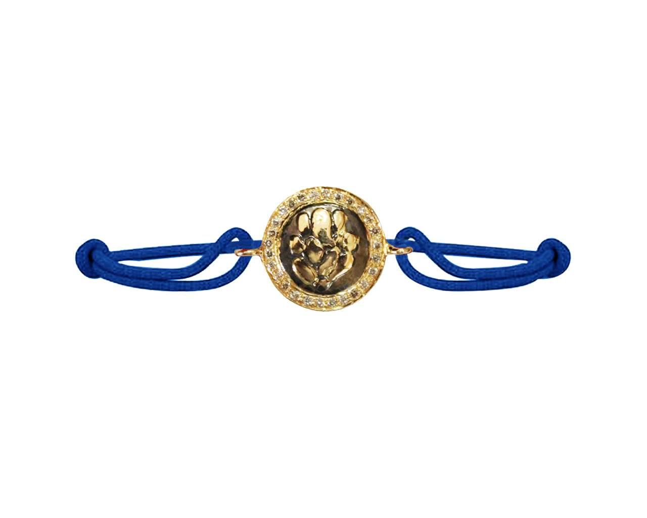 Ganesh Bracelet in Gold with Diamonds - Jewelslane