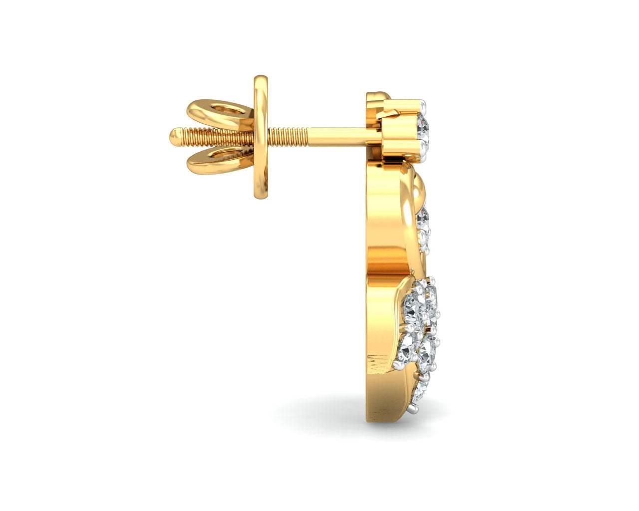 Geet Diamond Eartops - Jewelslane