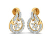 Gemma Diamond Eartops in Gold - Jewelslane