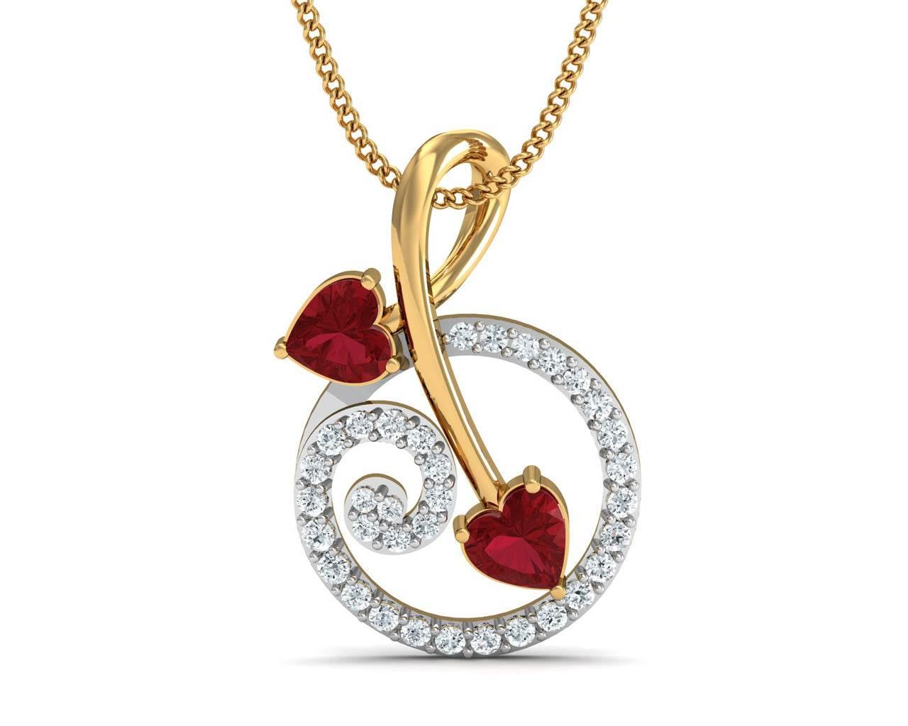 Gia Tourmaline & Diamond Pendant - Jewelslane
