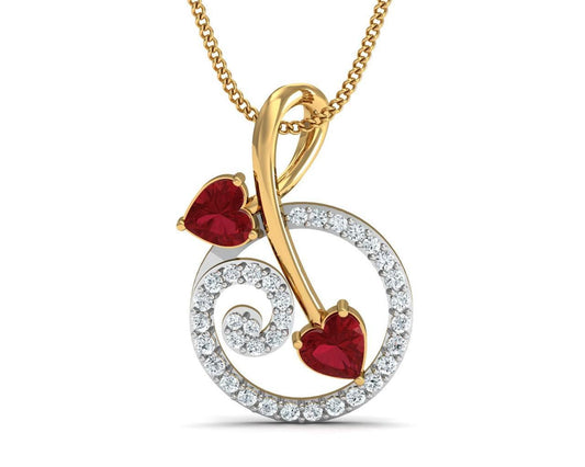 Gia Tourmaline & Diamond Pendant - Jewelslane