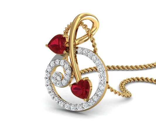 Gia Tourmaline & Diamond Pendant - Jewelslane