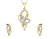 Gina Diamond Earrings & Pendant Set - Jewelslane
