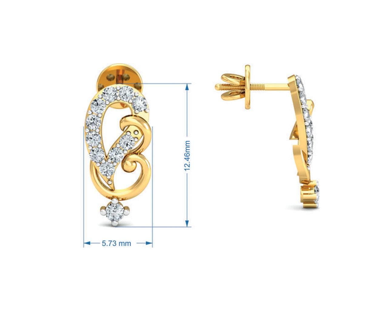 Gina Diamond Earrings & Pendant Set - Jewelslane