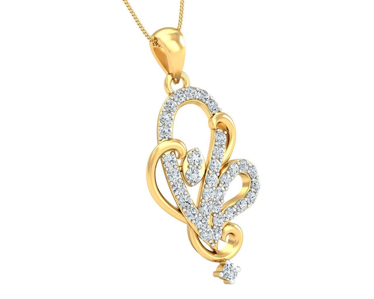 Gina Diamond Pendant - Jewelslane
