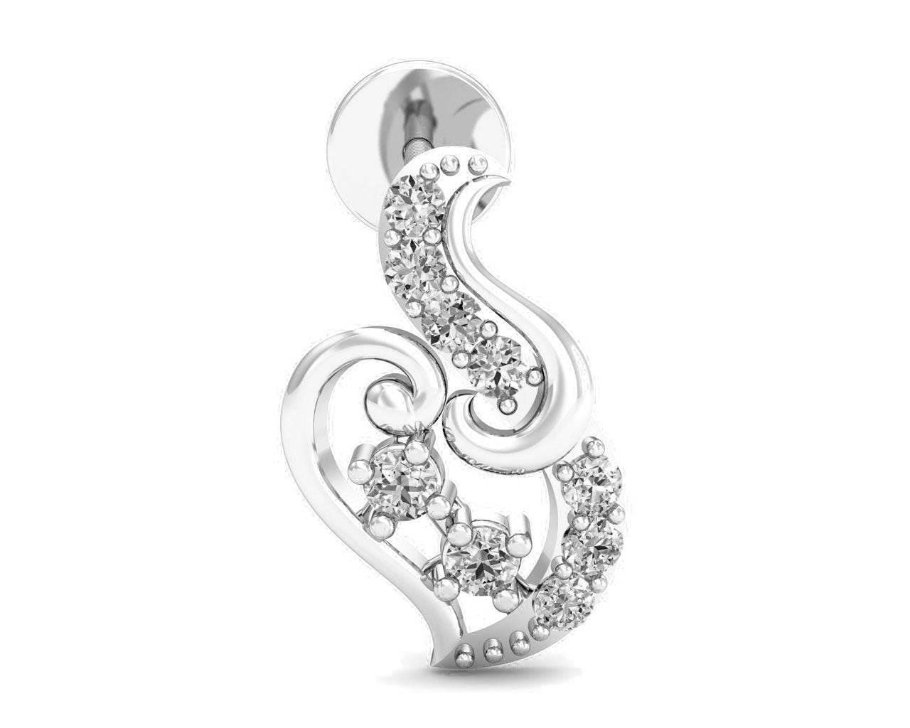 Gini Brilliant Cut Diamond Earrings - Jewelslane