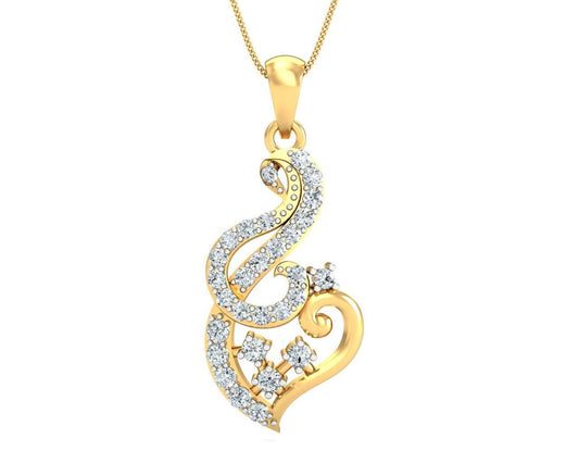 Gini Brilliant Cut Diamond Pendant - Jewelslane