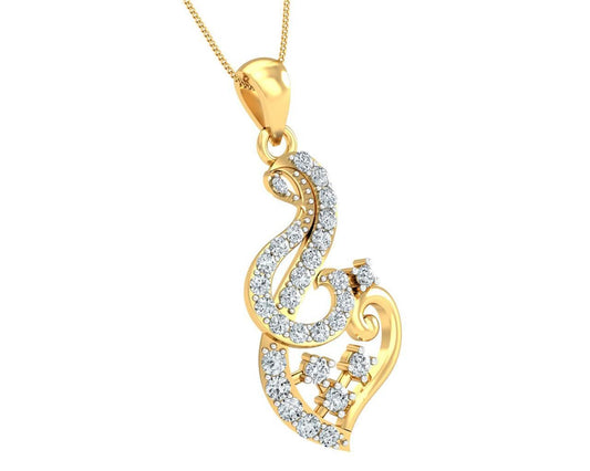 Gini Brilliant Cut Diamond Pendant - Jewelslane