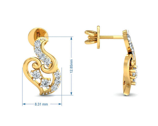 Gini Round Brilliant Cut Diamond Pendant Set - Jewelslane