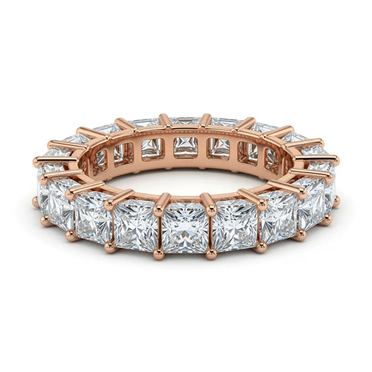 Ginny Lab Grown Princess Cut Diamonds Eternity Band - Jewelslane