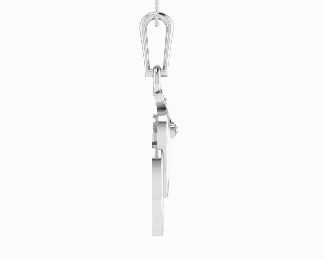 Gold Ganesh pendant with diamonds - Jewelslane