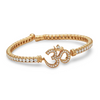Om Tennis Bracelet in Gold with Lab Diamonds - Jewelslane