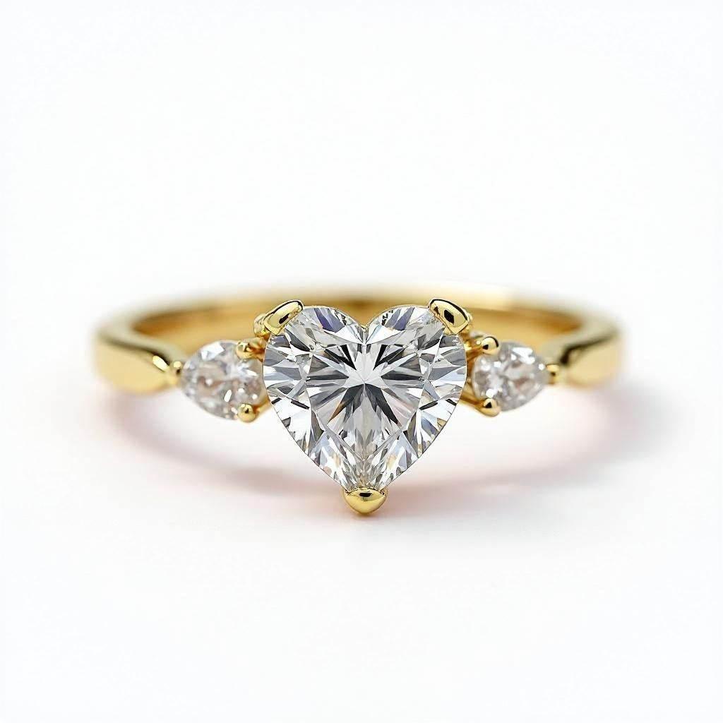 Gracy Heart Shape Lab Diamond Solitaire Ring - Jewelslane