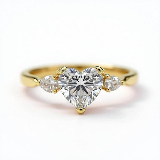 Gracy Heart Shape Lab Diamond Solitaire Ring - Jewelslane