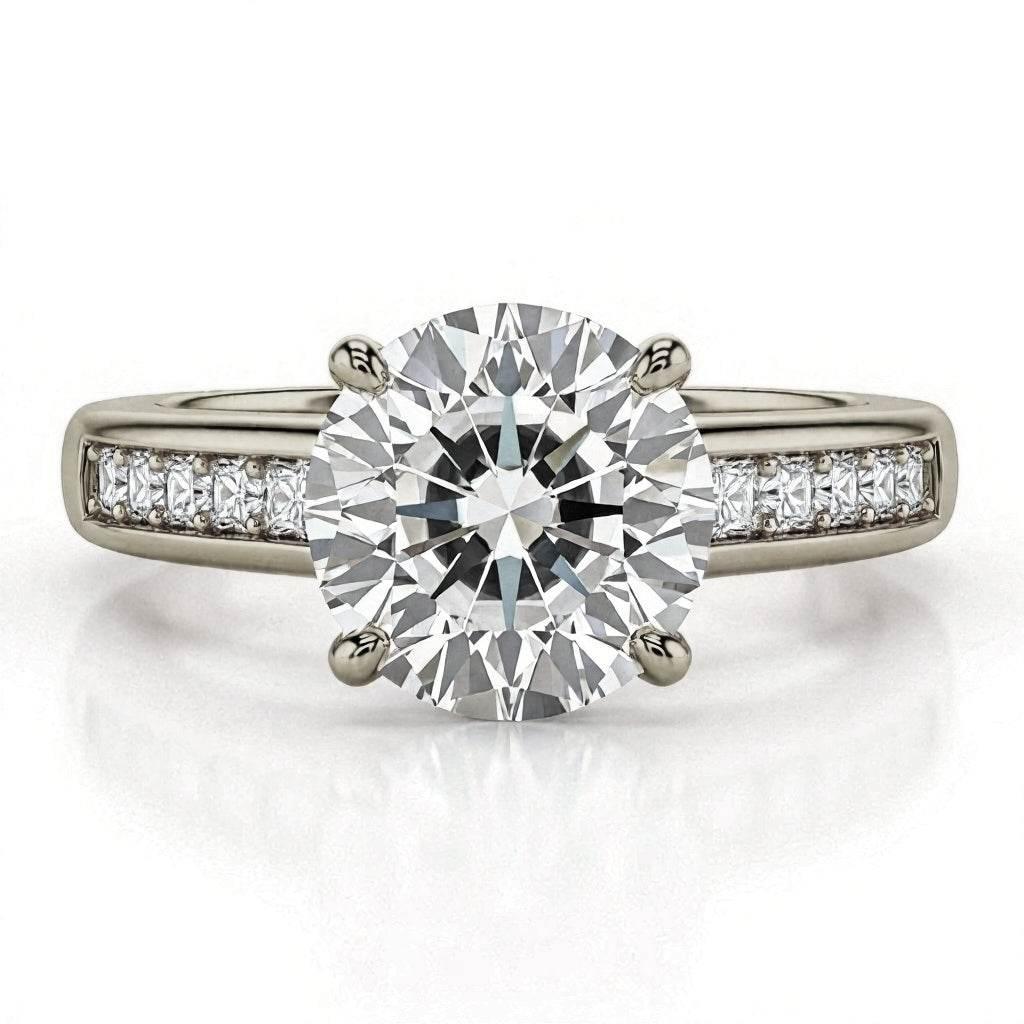 Gwen Round Brilliant Cut Diamond Ring - Jewelslane