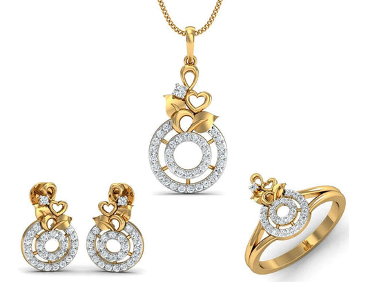 Haida Diamond Pendant Set - Jewelslane
