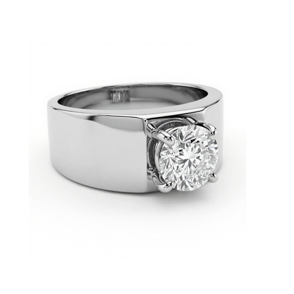 Harris Men’s Lab Diamond Solitaire Ring - Jewelslane