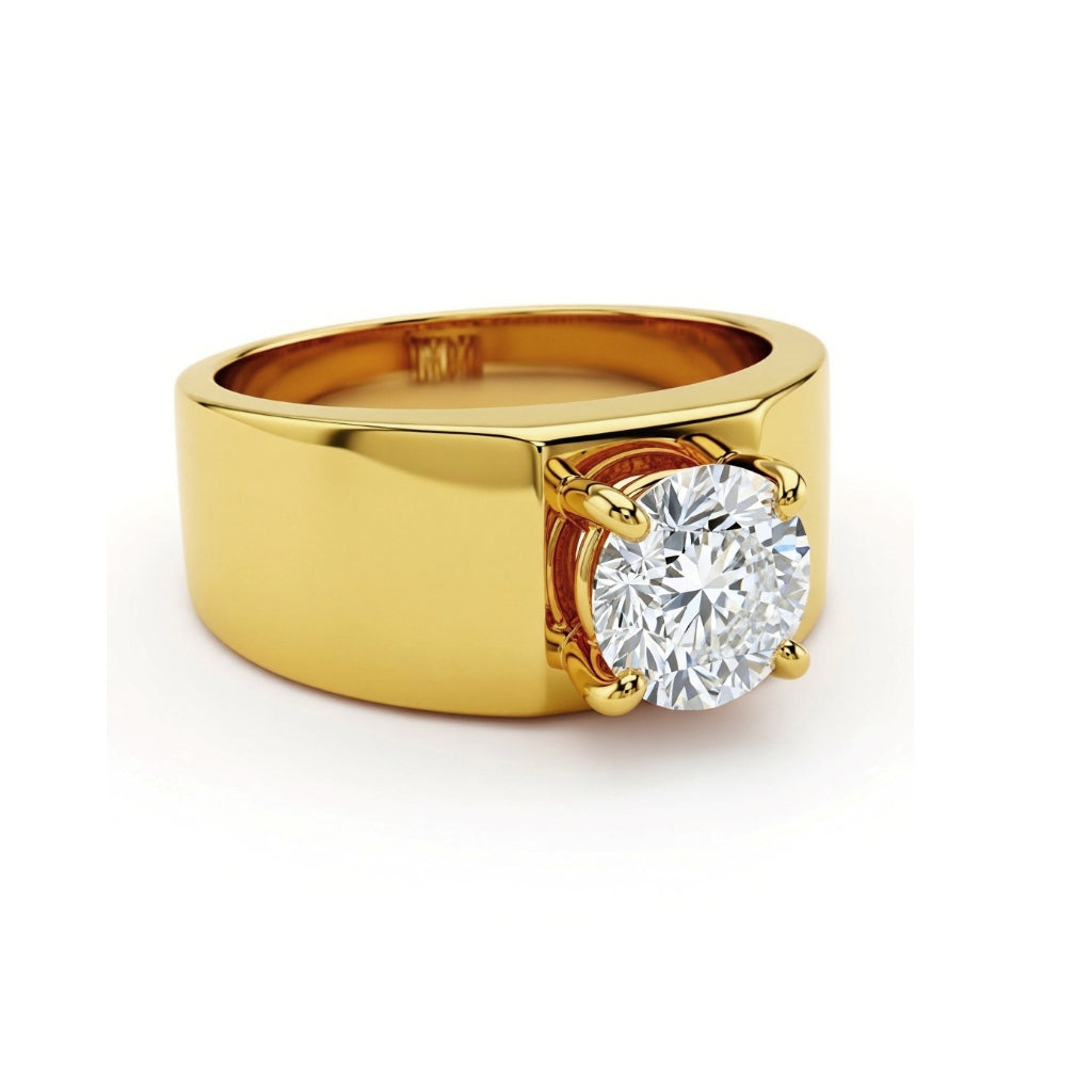 Harris Men’s Lab Diamond Solitaire Ring - Jewelslane