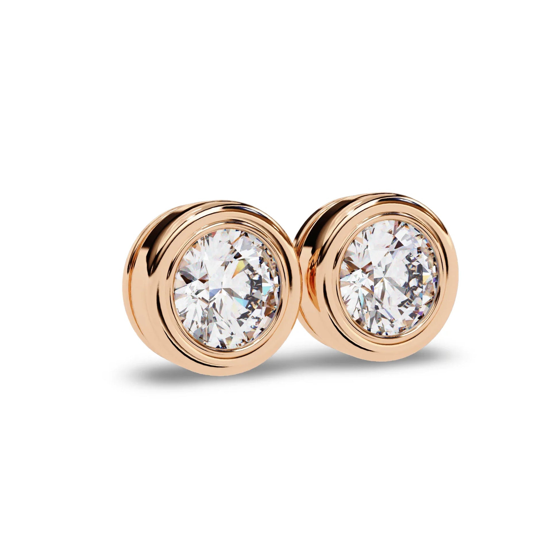 Hazel Lab Grown Diamond Earstud Earring In Gold - Jewelslane