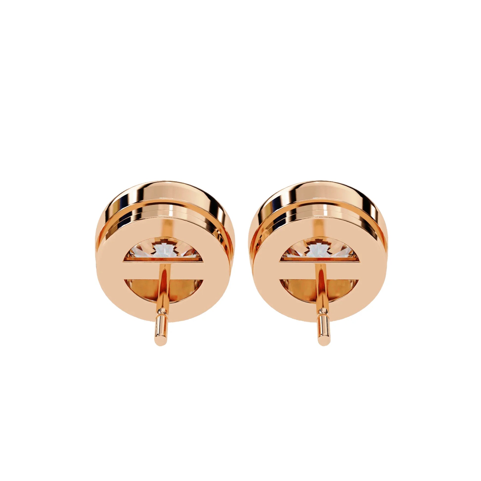 Hazel Lab Grown Diamond Earstud Earring In Gold - Jewelslane