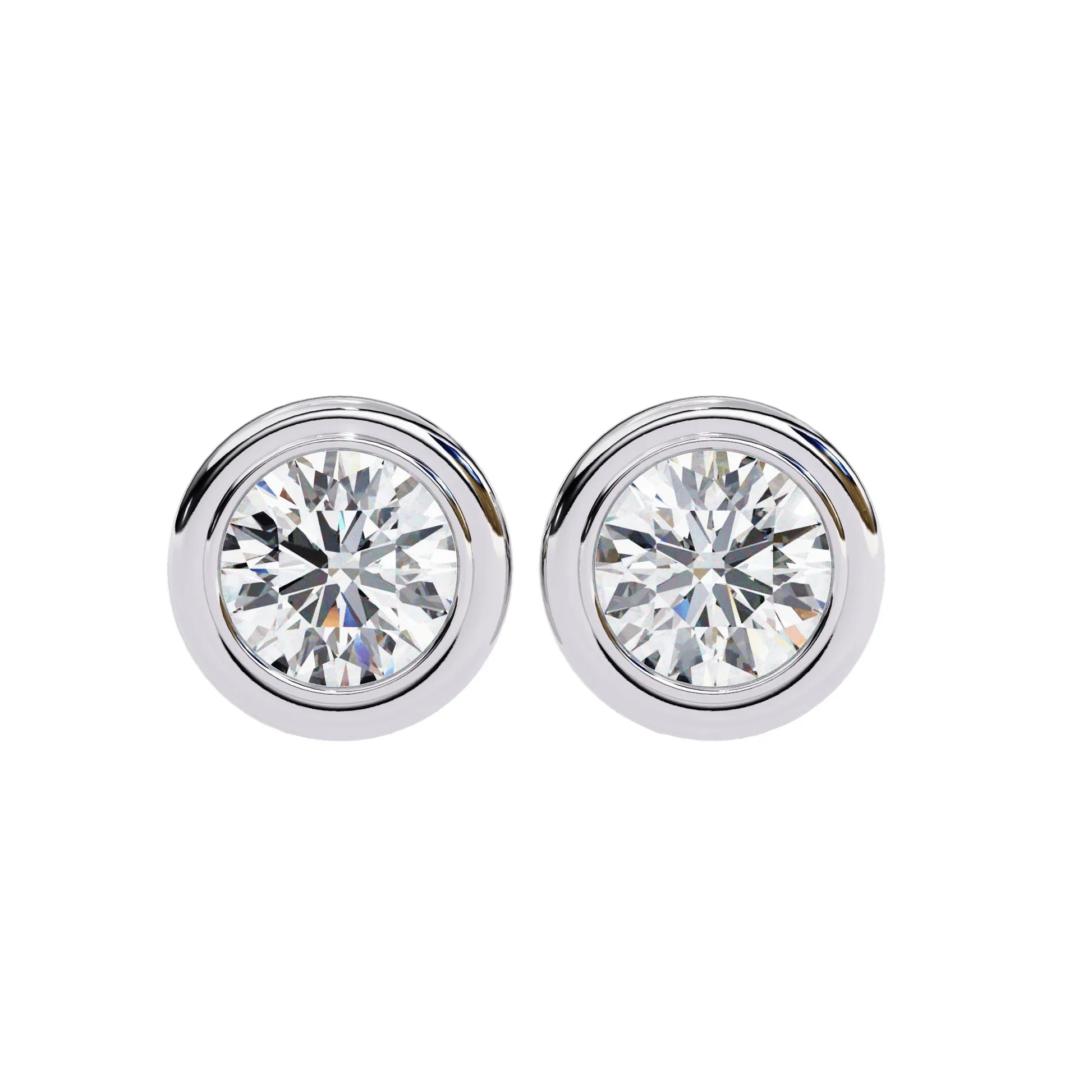 Hazel Lab Grown Diamond Earstud Earring In Gold - Jewelslane