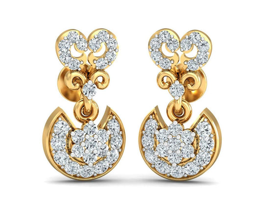 HIen Diamond Earrings in Gold - Jewelslane