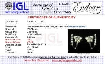 Diamond Butterflies Earing with Hoops - Jewelslane