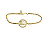 Identity Bracelet Name charm in Gold with Diamonds for Girls - Jewelslane