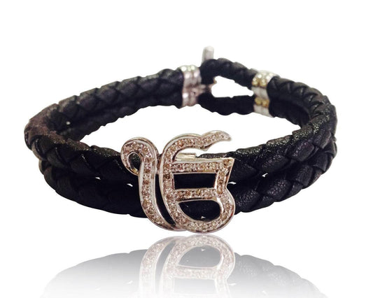 Ik Onkaar Gents Bracelet in silver - Jewelslane