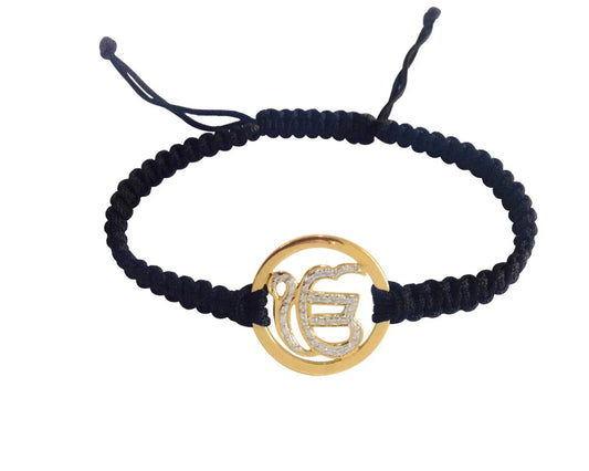 Ik Onkar Gold Bracelet - Jewelslane