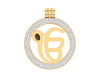 Ik Onkar Gold Pendant with Diamonds - Jewelslane
