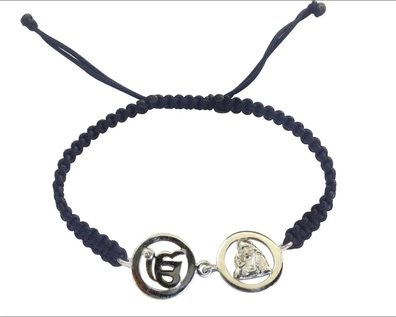 Ik Onkaar & Sai Bracelet in Silver - Jewelslane