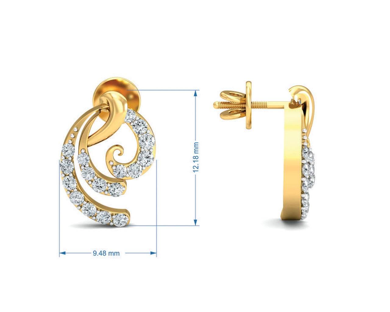 Ilena Diamond Earrings - Jewelslane