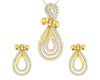 Iriana Diamond Earrings & Pendant Set - Jewelslane