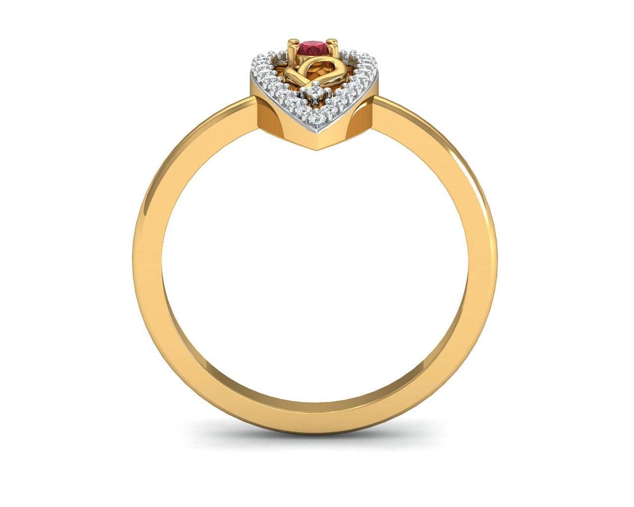 Ishani Ruby & Diamond Ring - Jewelslane