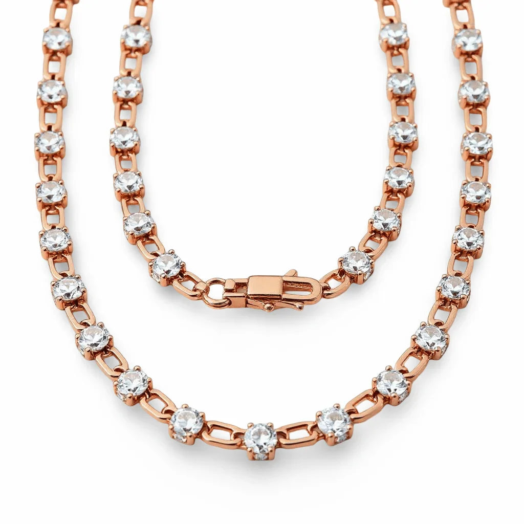 Iva Lab Grown Diamond Solitaire Necklace Chain - Jewelslane