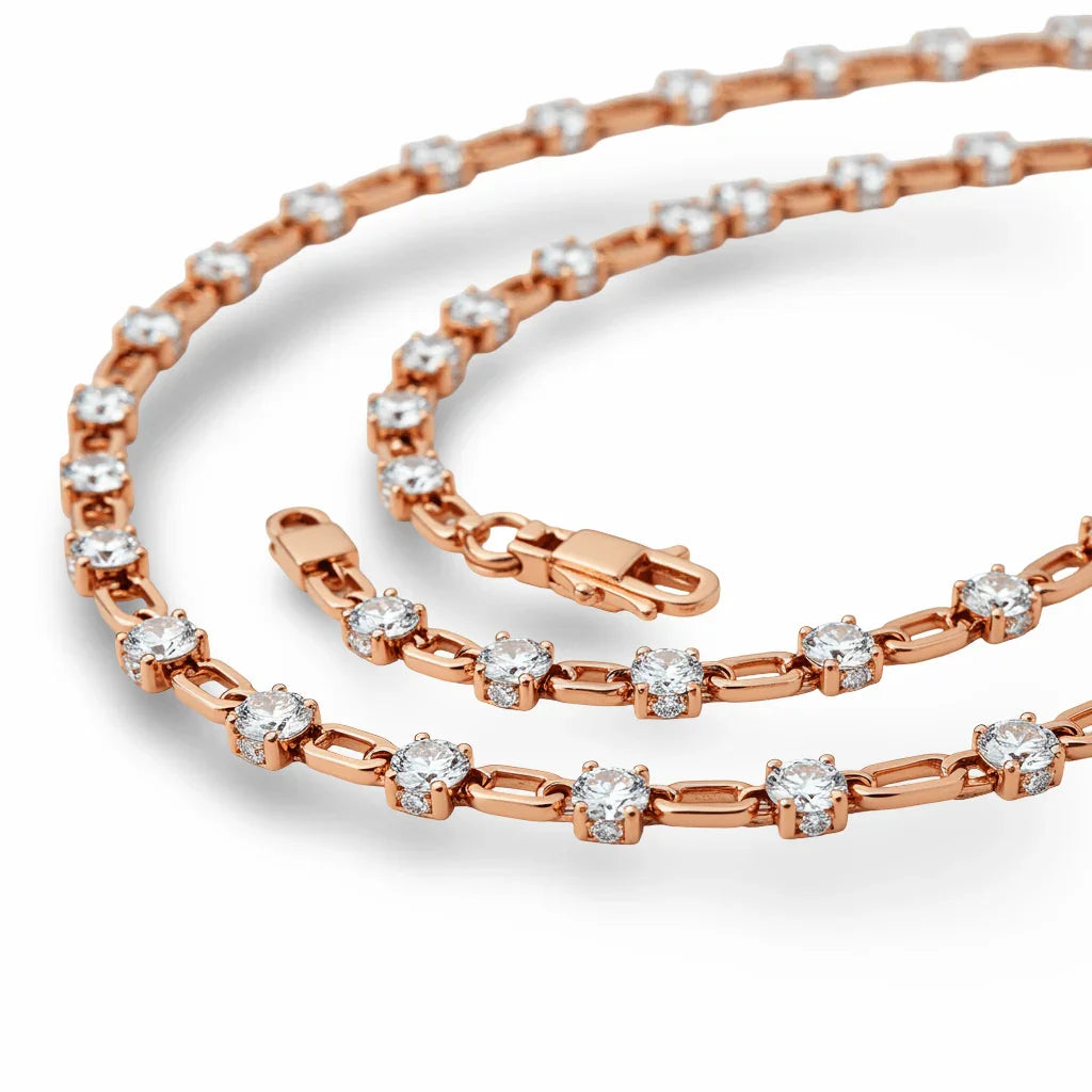 Iva Lab Grown Diamond Solitaire Necklace Chain - Jewelslane