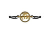Jai Guru Ji Blessing Bracelet in Gold with Diamond Border - Jewelslane