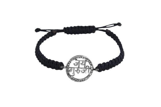Jai Guru JI Diamond Bracelet in Silver - Jewelslane