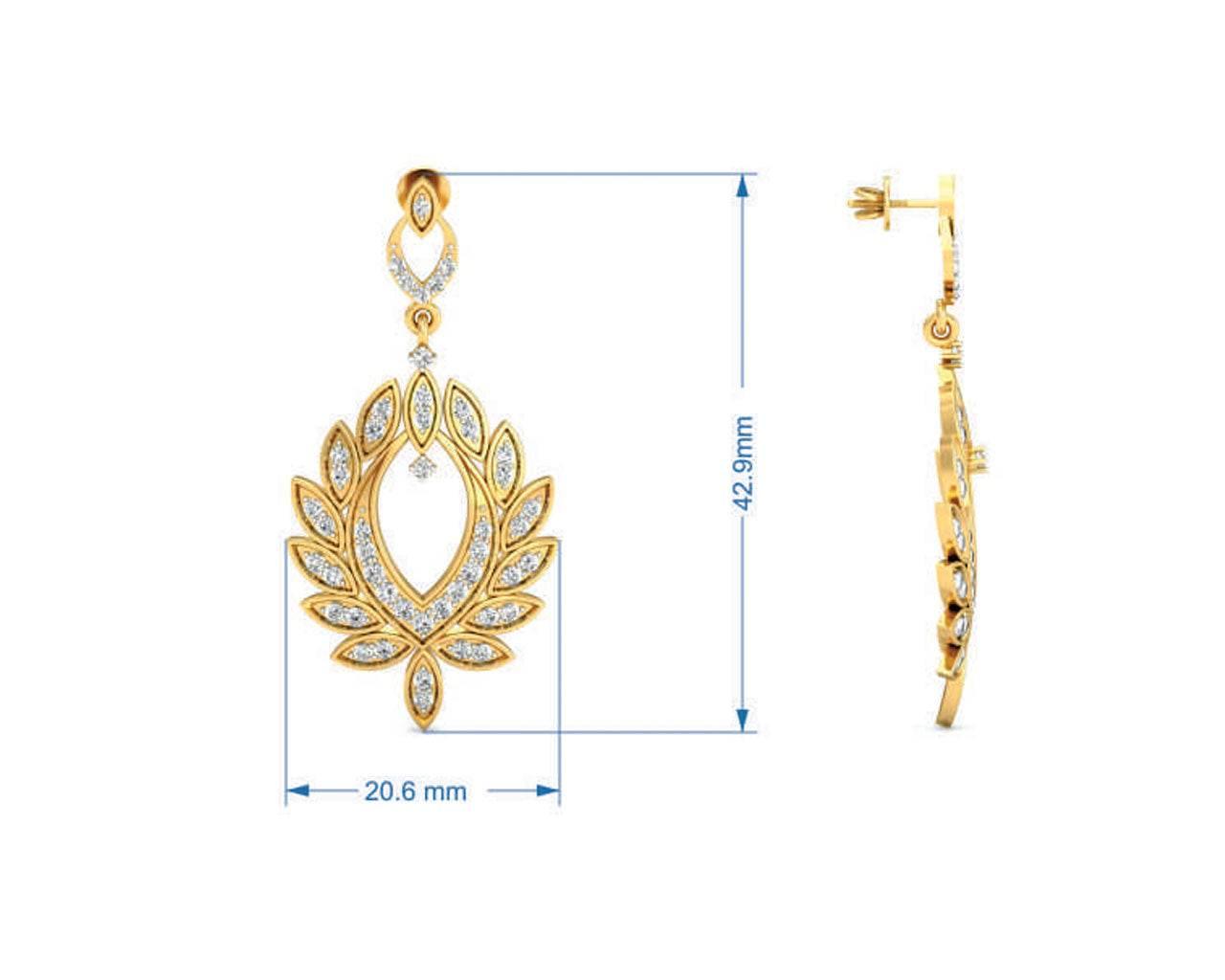 Jasna Diamond Danglers - Jewelslane