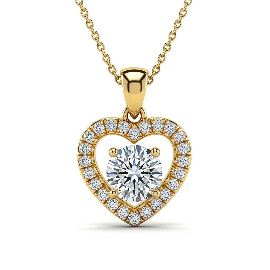 Jaylee Round Brilliant Lab Diamond Solitaire pendant