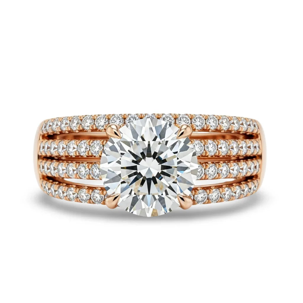 Jean Round Brilliant Lab diamond Ring - Jewelslane