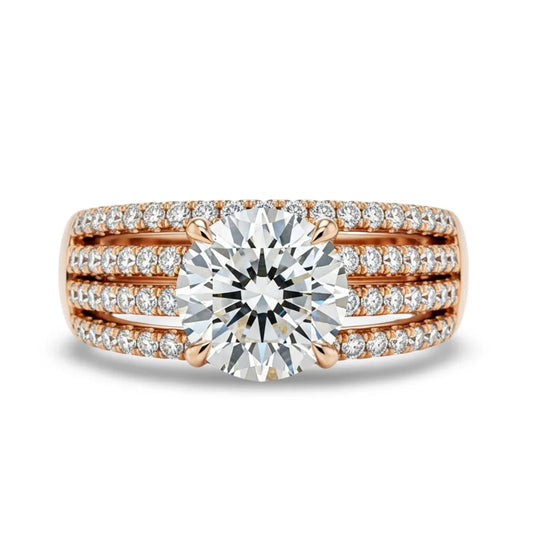 Jean Round Brilliant Lab diamond Ring - Jewelslane
